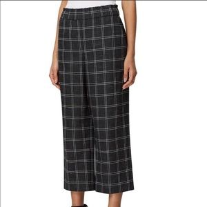 NWT Tahari Plaid Printed High Rise Straight Leg Crop Shannon Trouser Pants Sz 12